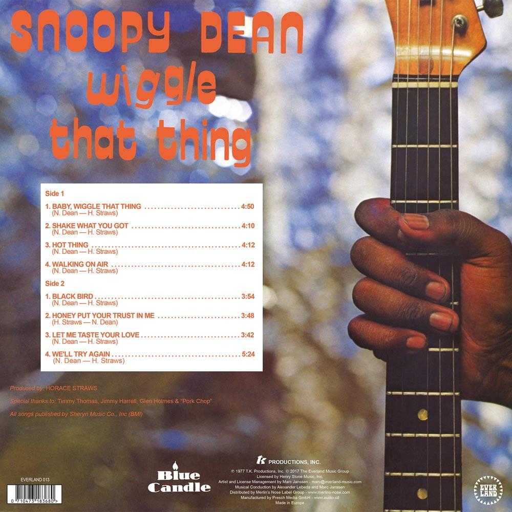 Snoopy Dean - Wiggle That Thing (Vinyl, CD, download) | FUNK, SOUL