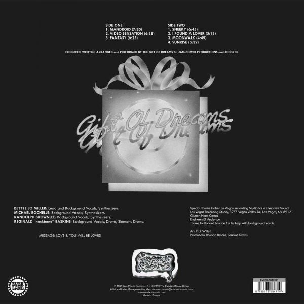 Gift Of Dreams - Mandroid LP CD back cover