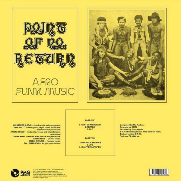 The Funkees - Point Of No Return - Afro Funk Music (Nigerian Yellow Cover)